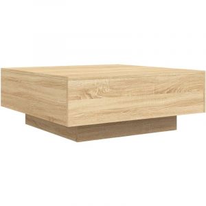 VidaXL Table Basse Chêne Sonoma 80x80x31 Cm Bois D'ingénierie