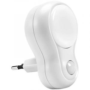 Lampe Veilleuse LED &agrave; Brancher avec Interrupteur et Lumi&egrave;re Douce Avizar Blanc