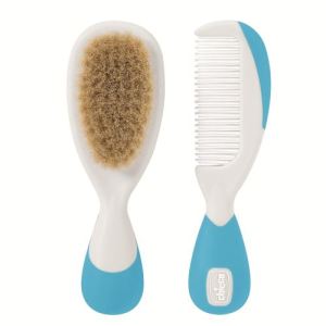 Chicco Brosse et peigne en soie naturelle