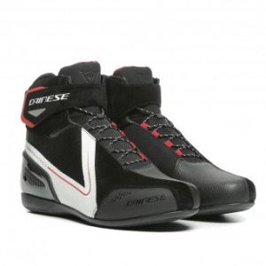 Dainese Demi-bottes moto Energyca D-WP Black White Fluo Red