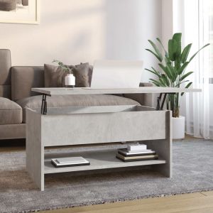 Image de VidaXL Table basse Gris béton 80x50x40 cm Bois d'ingénierie