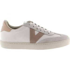 Victoria Pour femme. Baskets en cuir Berlin blanc