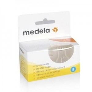 Medela 200.0601 - 2 tétines pour nouveau-né taille S débit faible