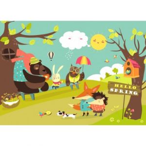 Bluebird Puzzle Hello Spring