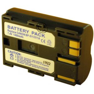 Otech Accu pour Canon 7,4V-1400mAh Accu Li-ion pour BP511A( BP511A) 10, 100MC, 20, 200MC, 50MC, B9552