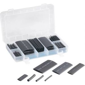 Image de Tru Components Assortiment de gaines thermorétractables 2:1 1564899 63 pièces