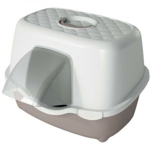 Image de No Name Maison de toilette ext&eacute;rieur 56 x 55 x 39 cm pour chat - animallparadise Taupe