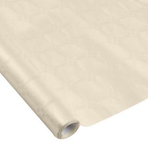 1001kdo - Nappe en papier Damasse 1.18 x 5 m Vitamina Creme