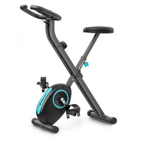 Merach - Vélo d'Appartement Magnétique Pliable, 16 Niveaux, Écran lcd, Support Tablette, Design Compact, Hauteur Réglable