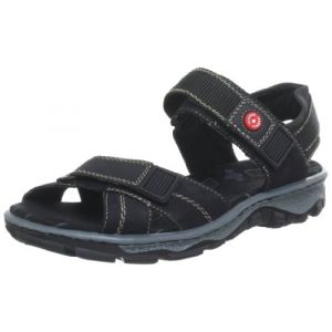 Rieker 68851, Sandales femme, Noir (Schwarz/Schwarz 00), 36 EU