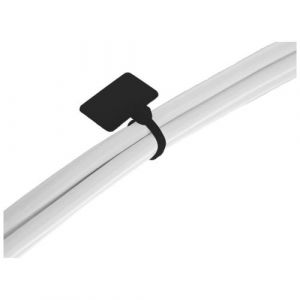Inline Attache pour câbles avec étiquettes 10 cm noir (pack de 100)