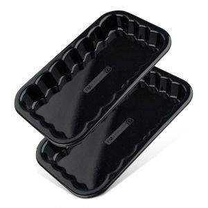 Fackelmann Lot de 2 plats à barbecue en acier émaillé 21 x 12 cm FM Professional Barbecue FM Professional
