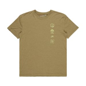 Quiksilver Coastal Run - T-shirt à manches courtes pour Homme Beige - Taille M