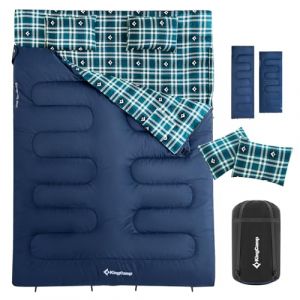 KingCamp Sac de couchage - Duvet - 220x150 cm - Confort jusquà 7°C - Portable 4 kg