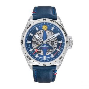 Montre Homme Patrouille de France Montres Athos 8 - 668131 Bracelet Cuir Bleu