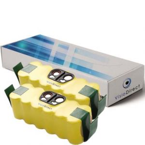 Visiodirect Lot de 2 batteries pour IROBOT Roomba 960 3500mAh 14.4V -
