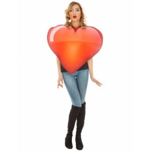 Chaks Déguisement Emoji coeur adulte Taille Unique