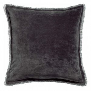 Vivaraise Coussin uni Fara ombre 45 x 45 cm OMBRE