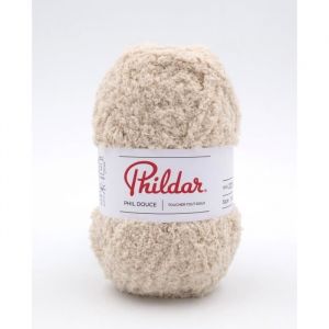 Fil à Tricoter Phil Douce de Phildar : Douceur Pelucheuse pour Créations Chaleureuses(...) - Brume Ecru