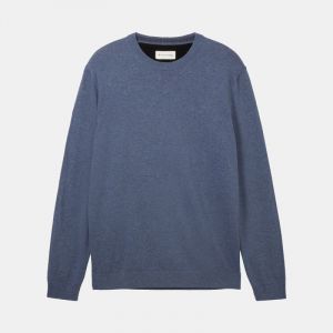 Tom Tailor Pull Turquoise Blue Melange 1039805055 Homme