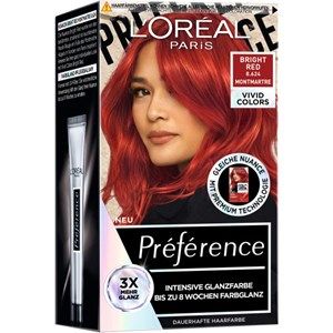 L'Or&eacute;al Paris Couleurs de cheveux Pr&eacute;f&eacute;rence Bright Red Coloration Vivid Colors 8.624 Montmartre 1 Stk.