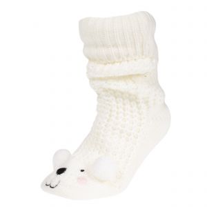 Isotoner Chaussettes d'intérieur femme Blanc - Couleur Blanc - Taille M