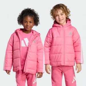 Adidas Veste lk ess 3bandas enfant rose / blanc
