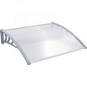 Image de VidaXL Auvent de porte Gris 150 x 100 cm Plastique