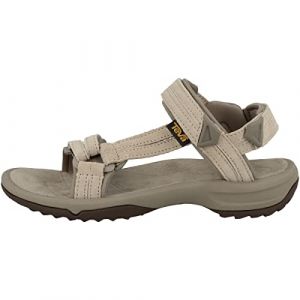 Teva Femme W Terra FI Lite Daim Sandale de Sport, Gris Plume, 38 EU