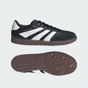 Adidas Predator Freestyle IN Stealth Victory - Noir/Blanc/Dor&eacute; - Terrain futsal (IC), pointure 40⅔ - ['Noir'] - Taille 40⅔