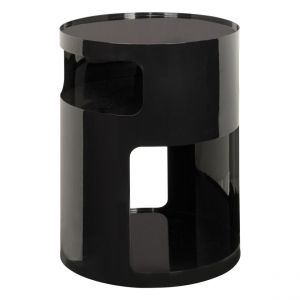 Atmosphera Table d appoint Ashdal noir 32,5x32,5cm créateur d'intérieur