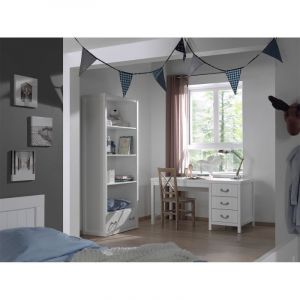 Image de LEWIS Bureau et bibliot que Blanc