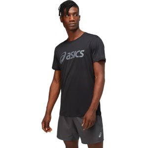 Image de Asics Core T-shirt manches courtes Homme, gris XL T-shirts course &agrave; pied