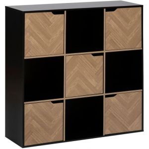 Five Tagère 9 cases Mix'n Door chevrons