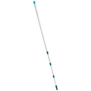 Leifheit Manche T&eacute;lescopique 145 &agrave; 400 cm, Manche &agrave; balais r&eacute;glable et extensible, perche t&eacute;lescopique pour nettoyage sols, vitres, plafonds, etc.