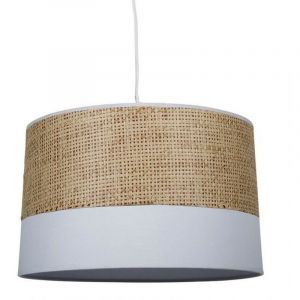 Ostaria Suspension effet naturel blanc D35cm