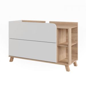 Meuble sous vasque Karen 100x65cm avec 2 tiroirs Sonoma/blanc Vicco