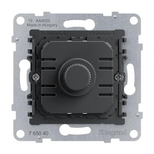 Legrand Seano 765040 Insert variateur rotatif universel 300 W sans conducteur neutre, coupure de phase 5-300 W, avec bornes &agrave; vis, connecteur &agrave; 2 fils