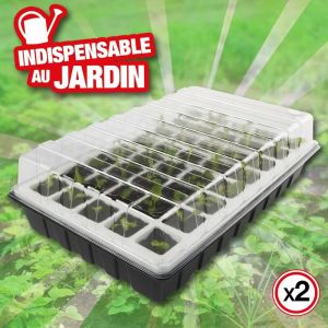 Image de Outiror Kit de germination lot de 2, soit 2 x 40 godets