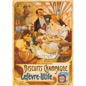 Dtoys Puzzle Poster Vintage - Biscuits Champagne Lefevre-Utile
