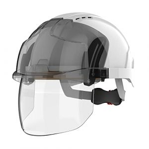 JSP safety Casque écran EVO VISTAshield ventilé - crémaillère - blanc/fumé