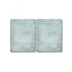 KESPER 366-40 Lot de 2 cache-plaques en verre Gris pierre 50 x 38,5 x 0,8 cm
