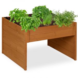Relaxdays Garage pour robot tondeuse, toit qui peut accueillir vos trésors verts, h x l x p : 52,5 x 79 x 74 cm, orange