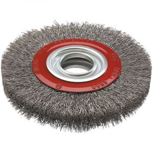 Brosse &agrave; disque m&eacute;tallique 125 x 20 mm, INOX