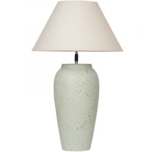 Beliani Lampe &Agrave; Poser En C&eacute;ramique Blanche Amblo