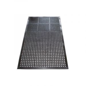Image de Paillasson anneaux ouverts 1 pièce(s) paillasson anneaux ouverts noir caoutchouc - nw