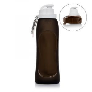 Dam Bouteille pliable enroulable de 500ml, en silicone de qualit&eacute; alimentaire.