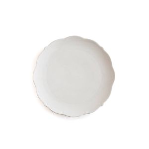 Lot 4 iettes plates en porcelaine, Hirène Blanc Taille Taille Unique