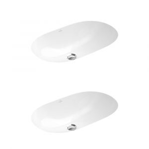 Villeroy & Boch IDEAL STANDARD Lot de deux vasques à encastrer par le dessous Blanc CeramicPlus O.Novo