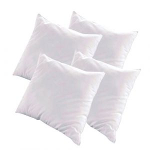 Image de Bellecour Lot de 4 oreillers alaska fibres creuses polyester mi ferme 65 x 65 cm